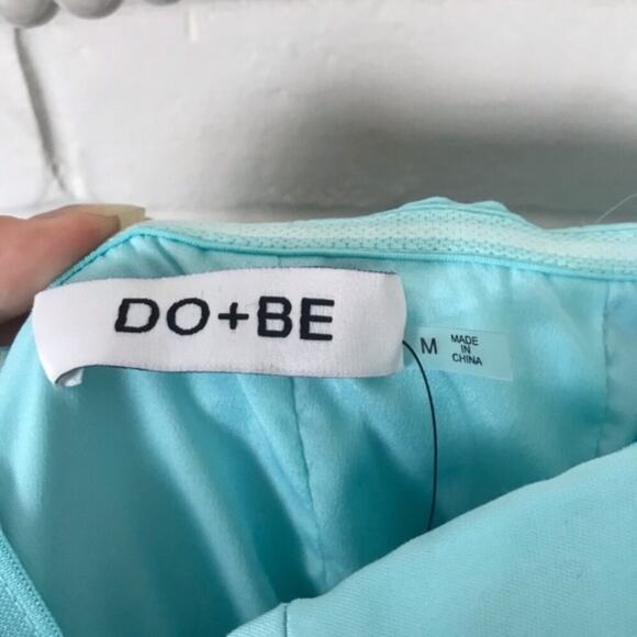 Do + Be NWT Off Shoulder Blue Formal Dress - Picture 9 of 12